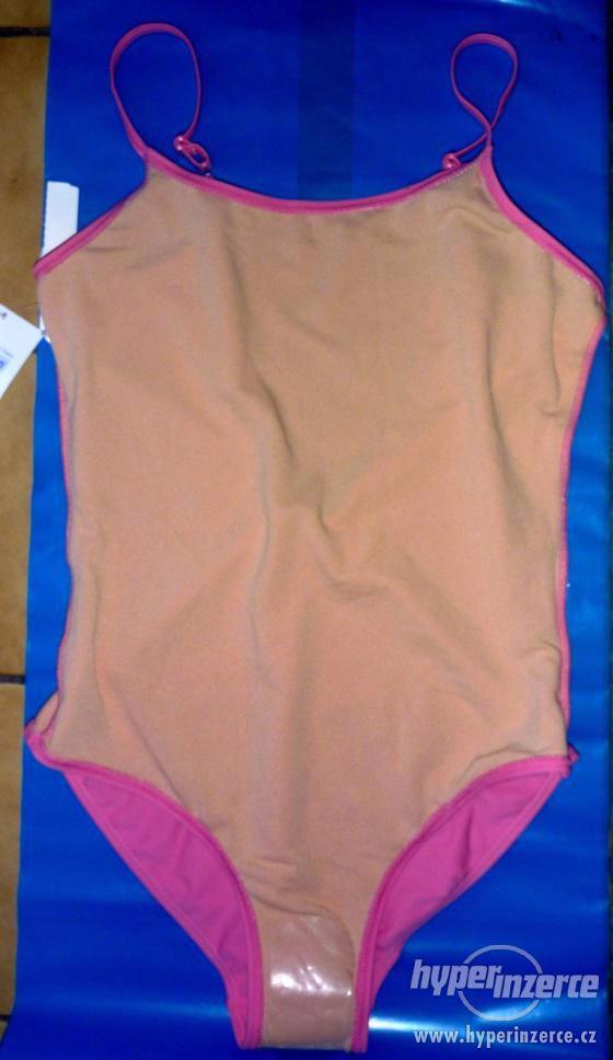 NOVÉ RŮŽOVÉ CELKOVÉ PLAVKY vel. D42 (L-XL) - foto 4