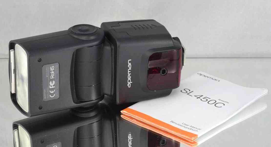 blesk pro Canon Apeman SL450C Speedlite*sč: 52*ETT - foto 3
