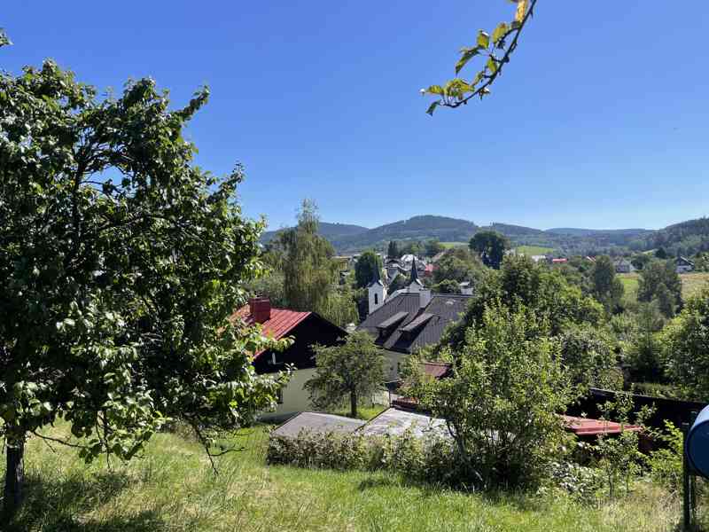 Kašperské Hory st. pozemek 4430 m2 s původním domem - foto 12