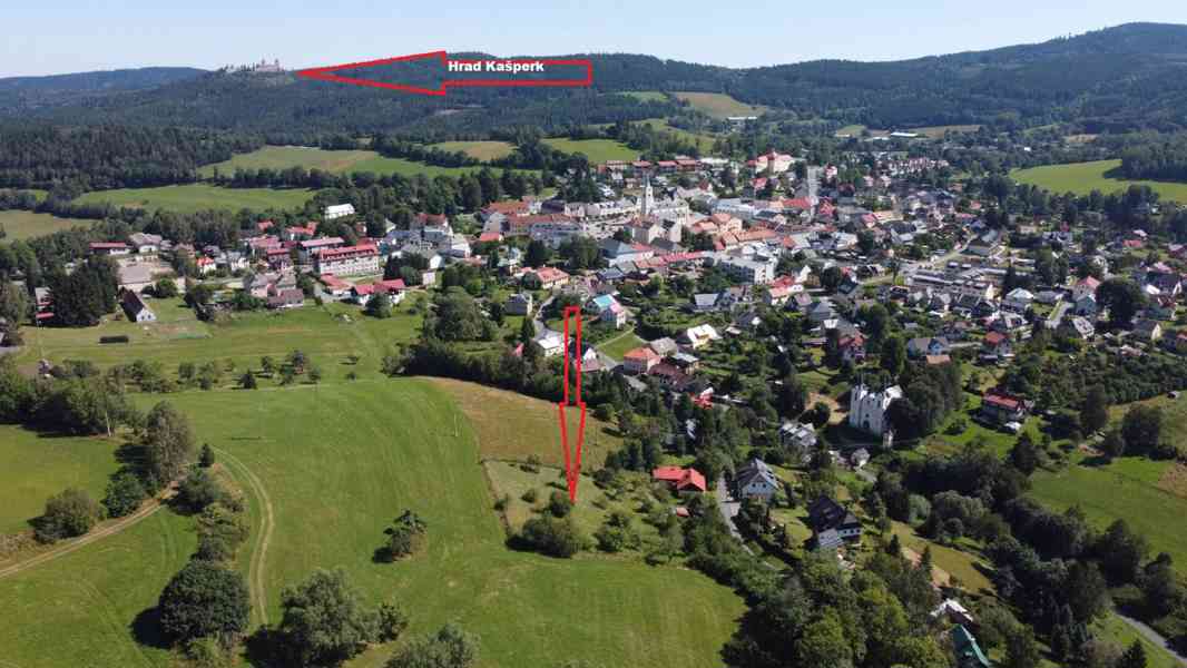 Kašperské Hory st. pozemek 4430 m2 s původním domem - foto 16