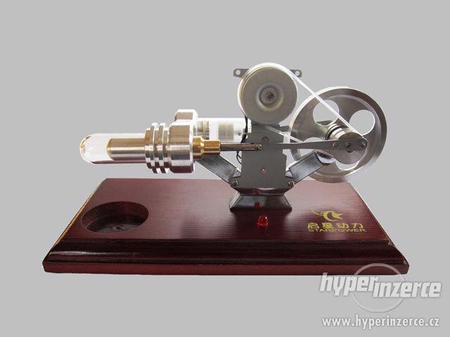 Stirlingův motor s generátorem a diodou - foto 1