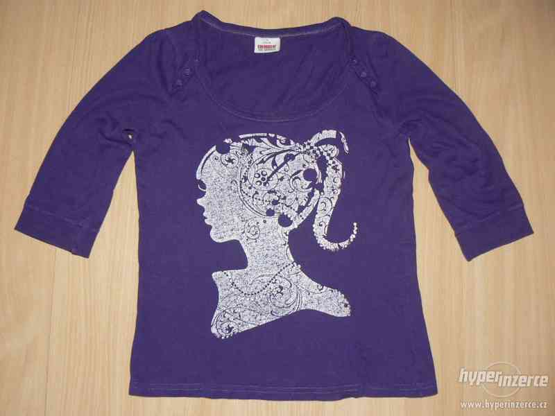 Dívčí nebo dámské triko fialové velikost S - nebo 34-36 - foto 1