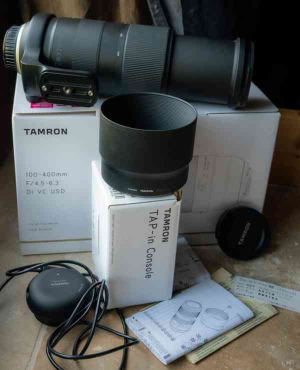 Tamron 100-400 pro Nikon + Tap-in USB konzole + stativ.patka - foto 5