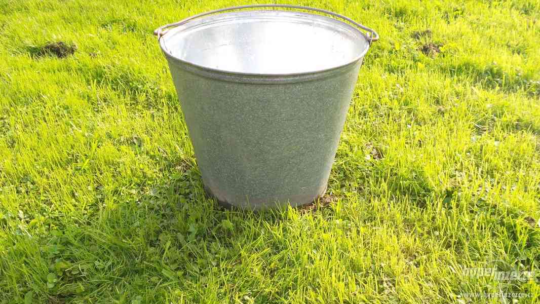 PRODAM plechový pozinkovaný kbelík kýbl vědro - foto 2