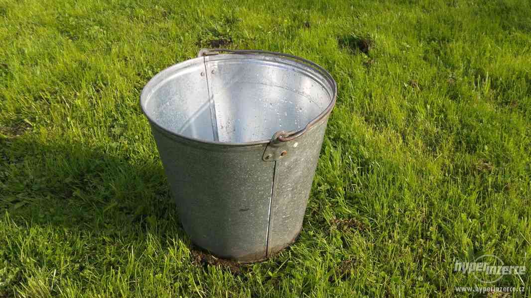 PRODAM plechový pozinkovaný kbelík kýbl vědro - foto 3