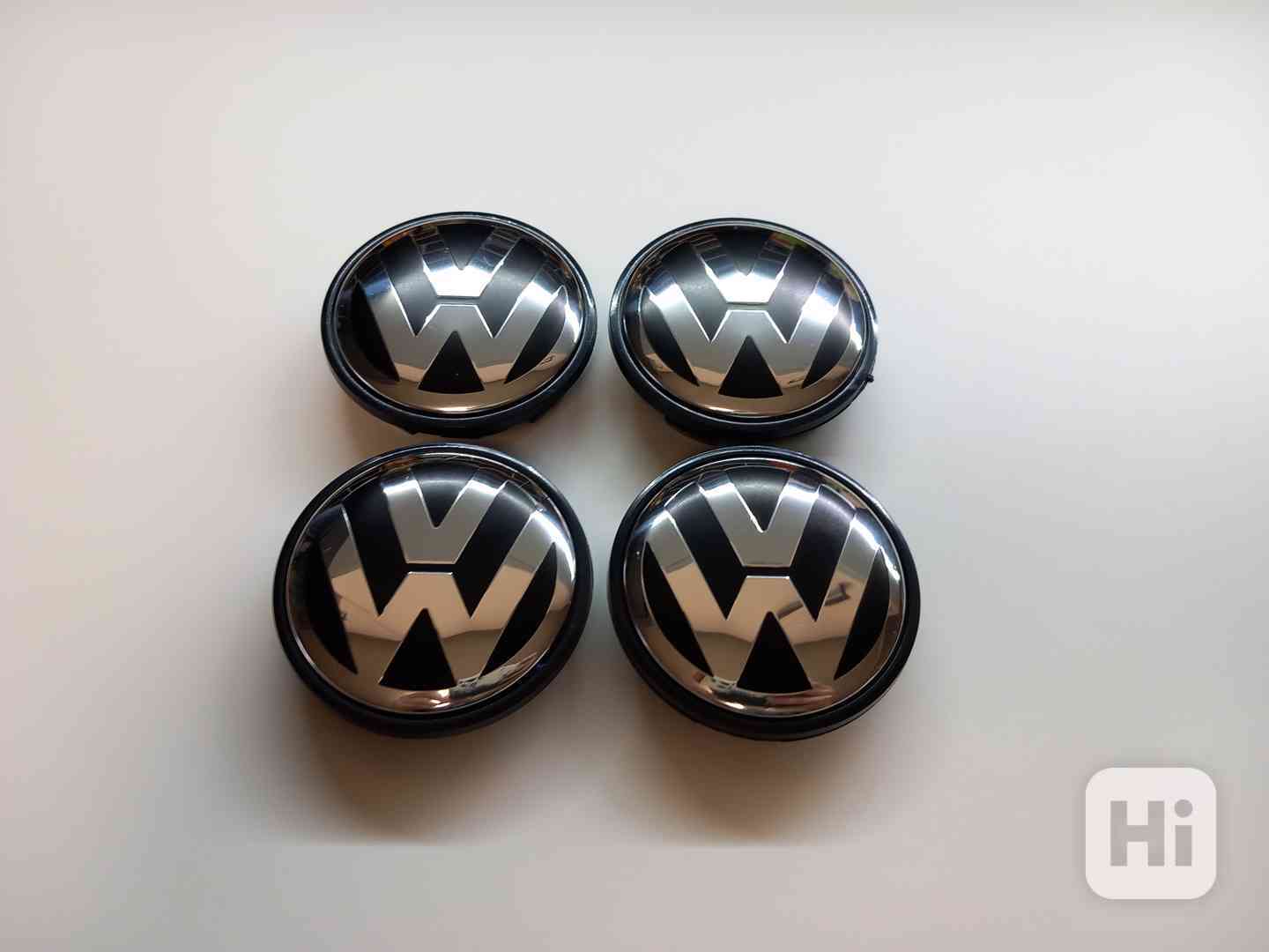 Středové krytky Vw, 65x56mm, chrom logo - foto 1
