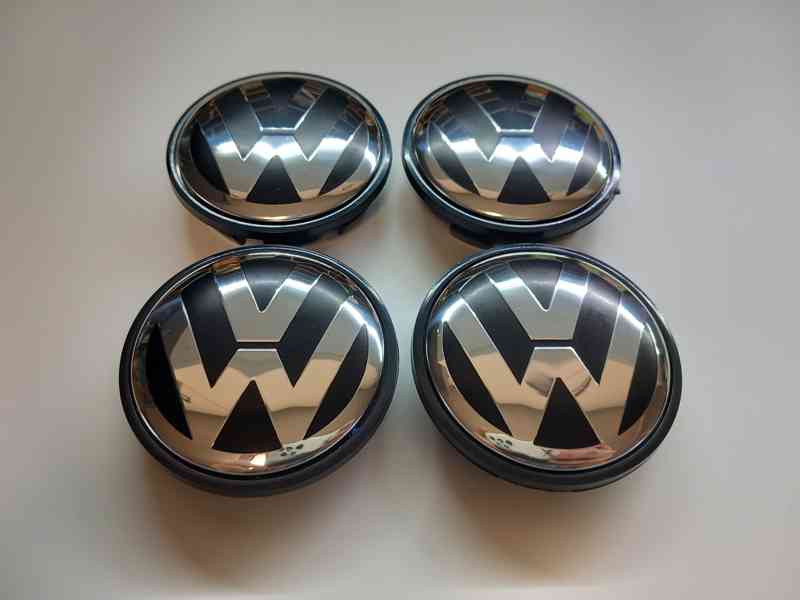 Středové krytky Vw, 65x56mm, chrom logo - foto 4