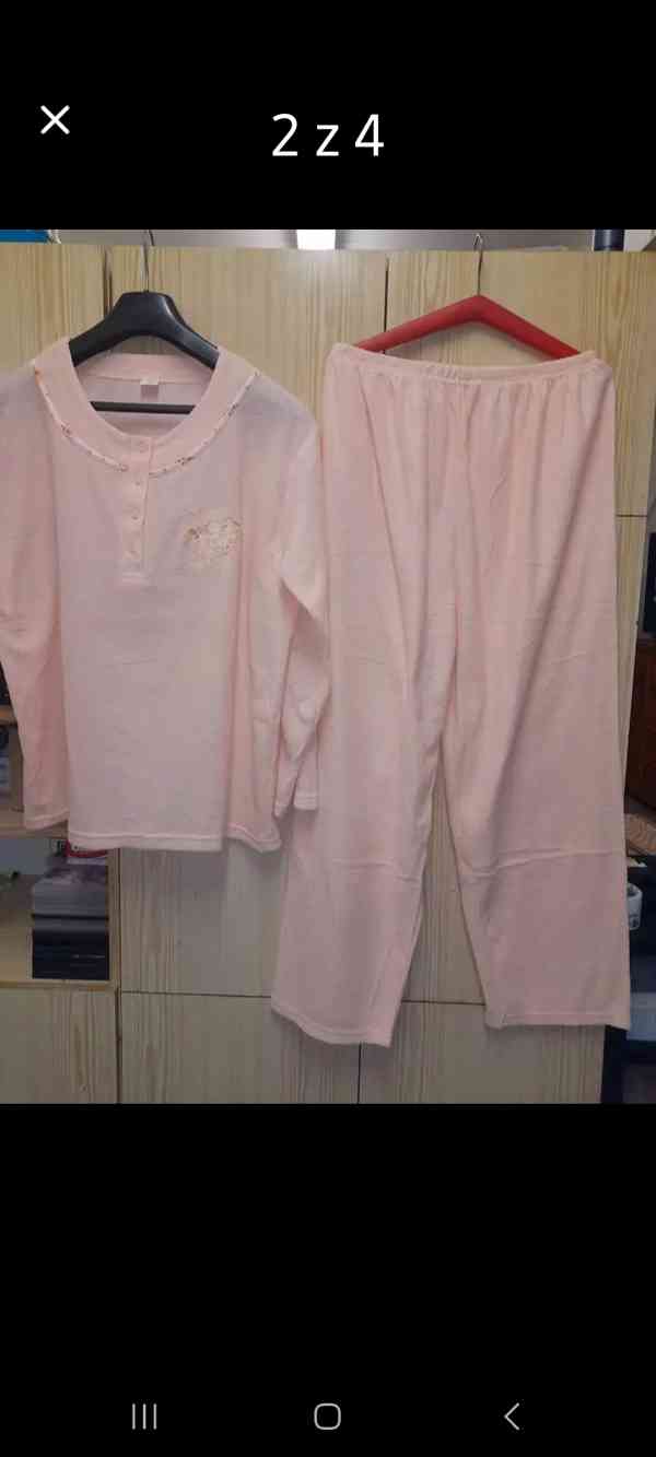 Dámská nové pyžama bavlna froté  vel 4x xl3xl   - foto 4