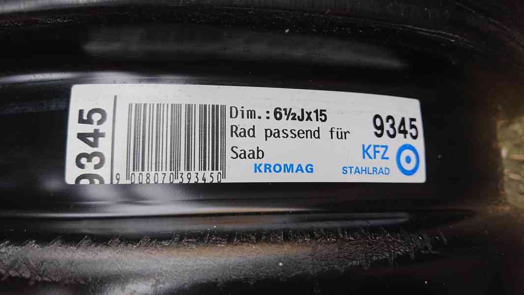 Disky 5x110 x65 6,5Jx15 ET41 OPEL SAAB - foto 1