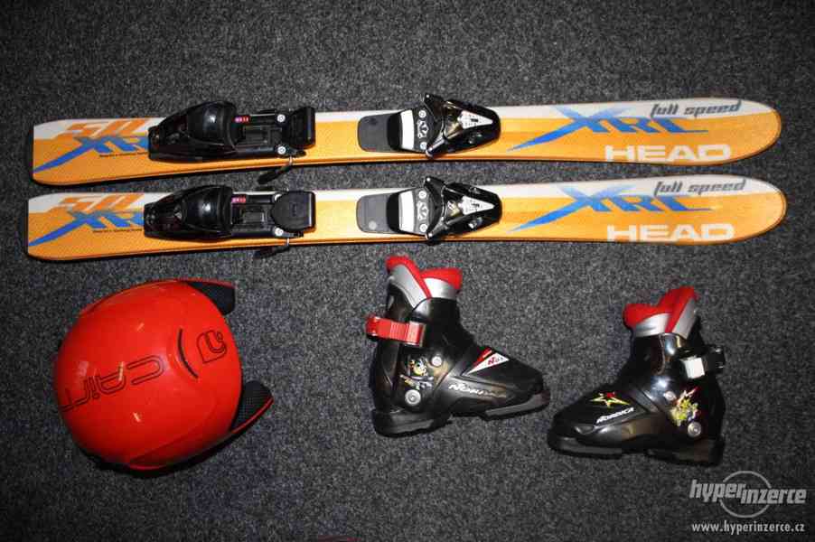 Lyžařský set Head lyže XRC 97 cm helma a lyžáky - foto 1