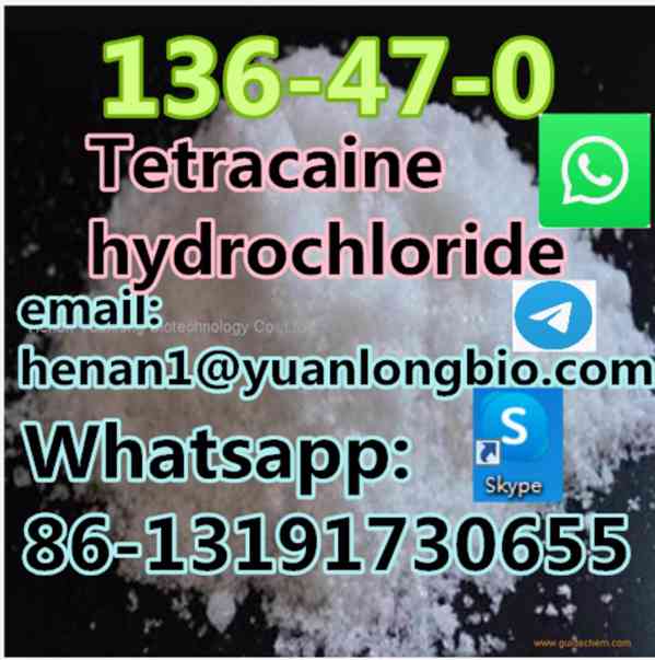 Free sample cas136-47-0  tetracaine hydrochloride - foto 1