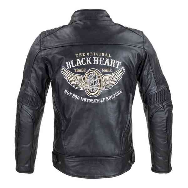 Kožená motobunda W-TEC Black Heart Wings Leather Jacket XL - foto 3