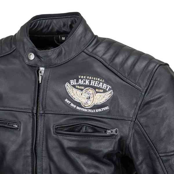 Kožená motobunda W-TEC Black Heart Wings Leather Jacket XL - foto 5