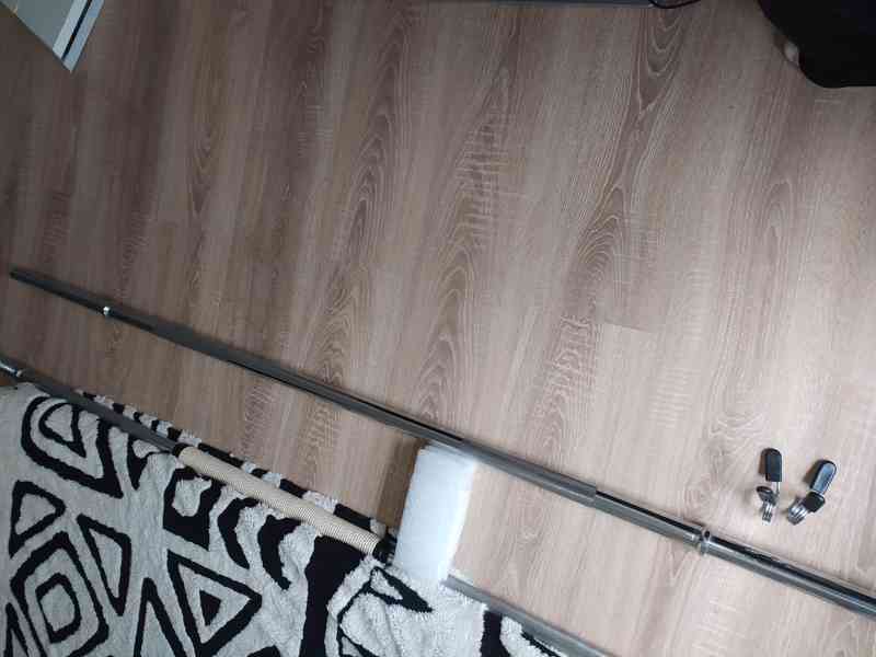 Nakládací posilovací tyč ( OSA ) 180cm 350,- - foto 4