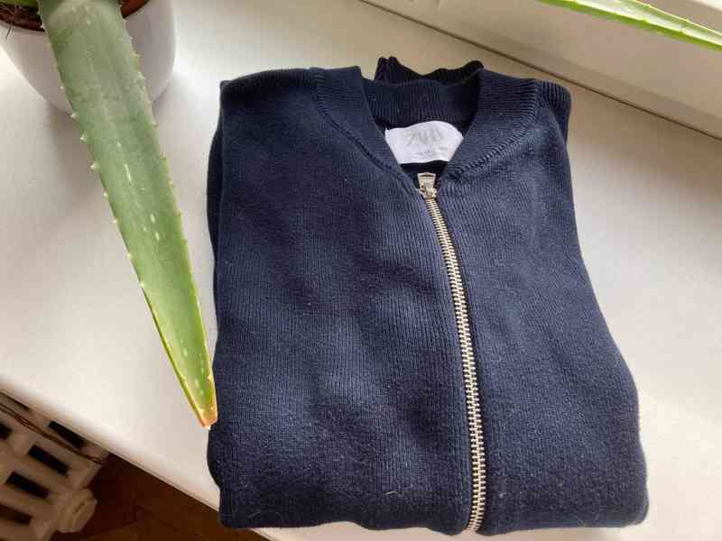 Chlapecký svetr Zara 164, tmavě modrý - foto 7