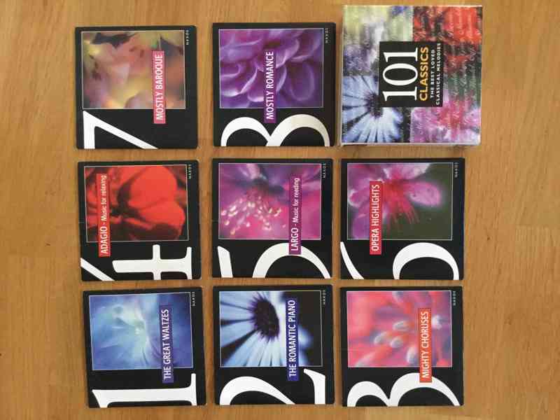 101 Klasická Hudba 8 CD Set Koncertní Waltz Adagio - foto 2