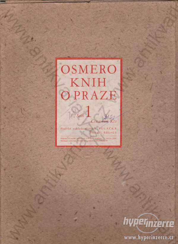 Osmero knih o Praze Jan Filip Pražské nakl. 1949 - foto 1