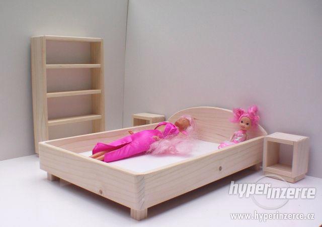 dřevěný nábytek pro panenky ložnice - foto 2