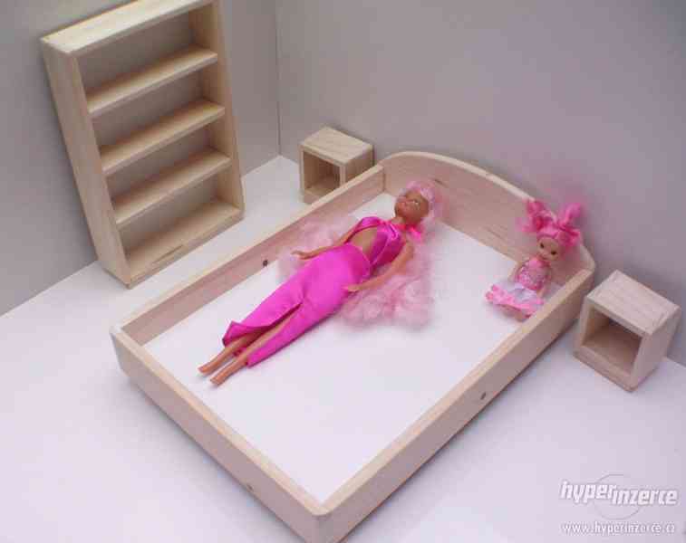 dřevěný nábytek pro panenky ložnice - foto 4