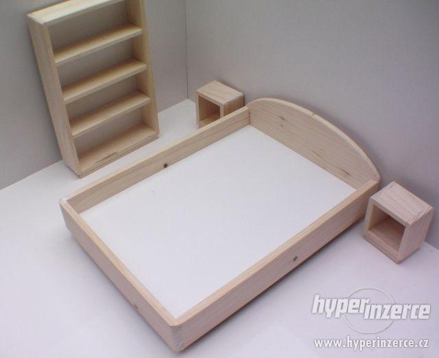 dřevěný nábytek pro panenky ložnice - foto 5