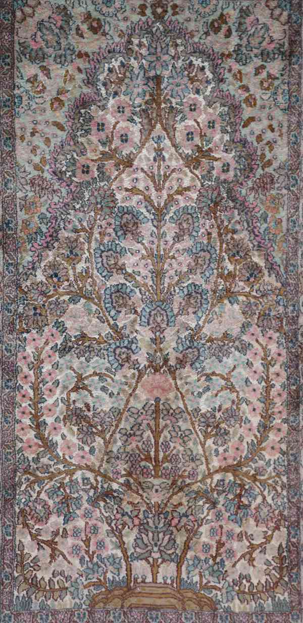 Perský koberec strom života s hedvábím 177 X 92 cm - foto 2