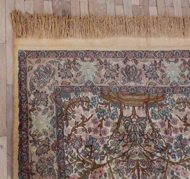 Perský koberec strom života s hedvábím 177 X 92 cm - foto 4