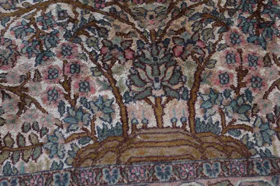 Perský koberec strom života s hedvábím 177 X 92 cm - foto 6