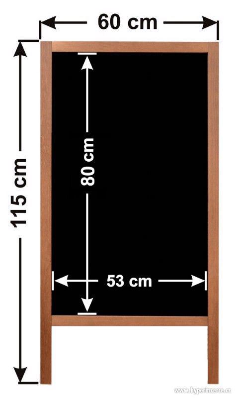Dřevěné reklamní áčkové tabule 115 x 60 cm - foto 2