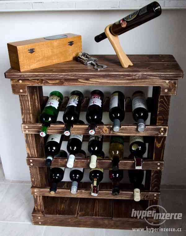 Dřevěná vinotéka pro 15 lahví - foto 4