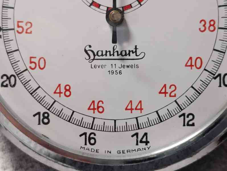 Originální kapesní stopky Hanhart v pěkném zachovalém stavu - foto 3