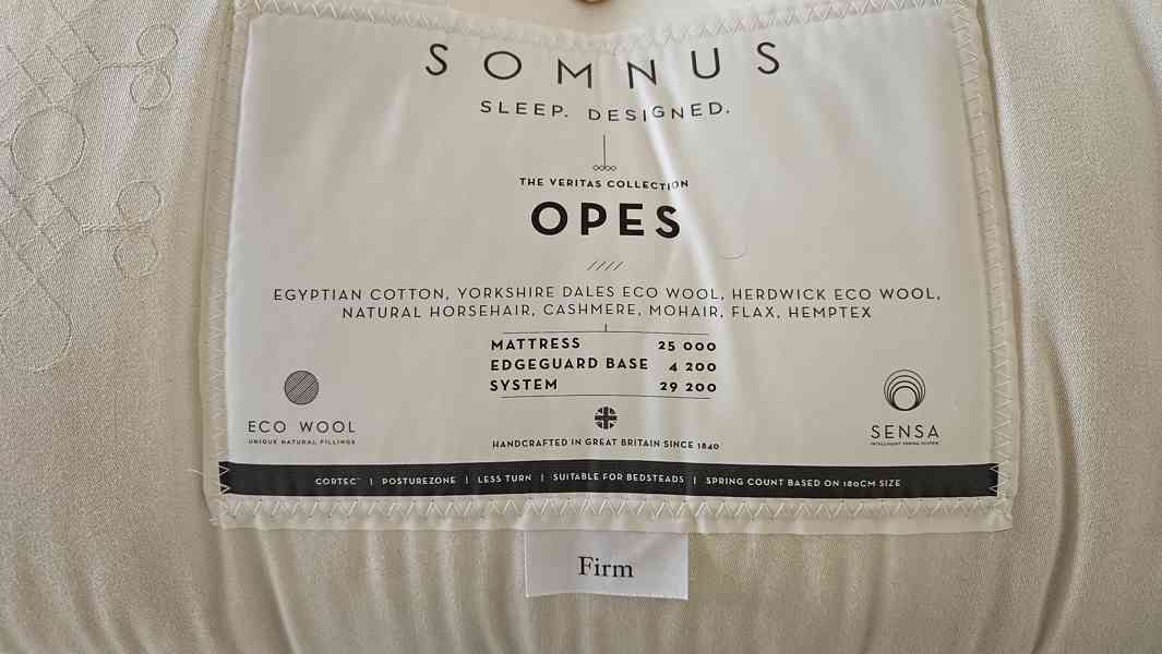 Prodám exkluzivní pružinovou matraci Somnus 200x220cm - foto 3