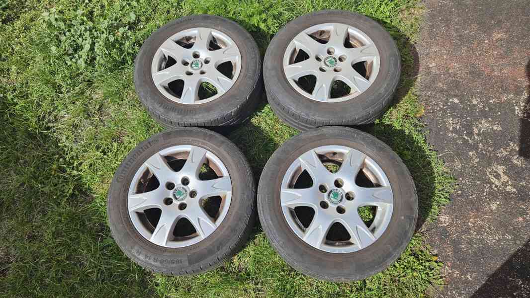 Škoda Fabia elektrony alukola disky 14" pneumatiky 185/60R14 - foto 2