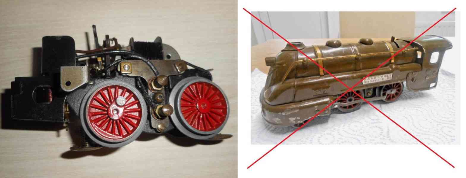 Funkční motorek Jep Francie velikost 0  starý Merkur