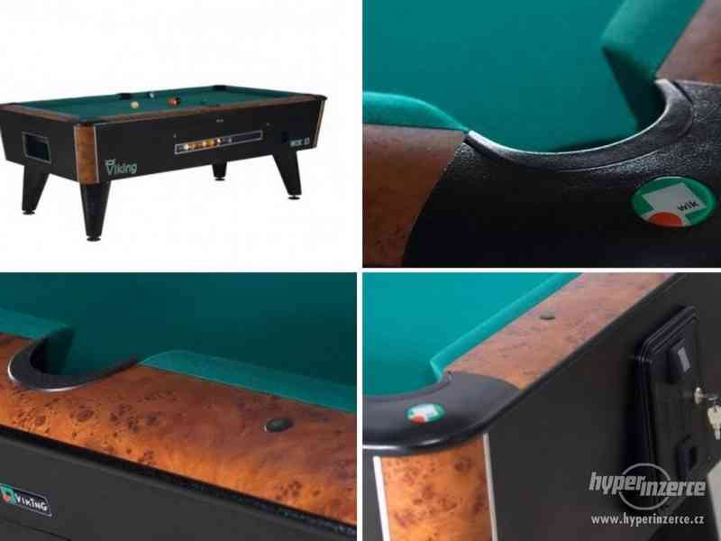 Kulečník, billiardový stůl VIKING 8ft na mince - foto 1