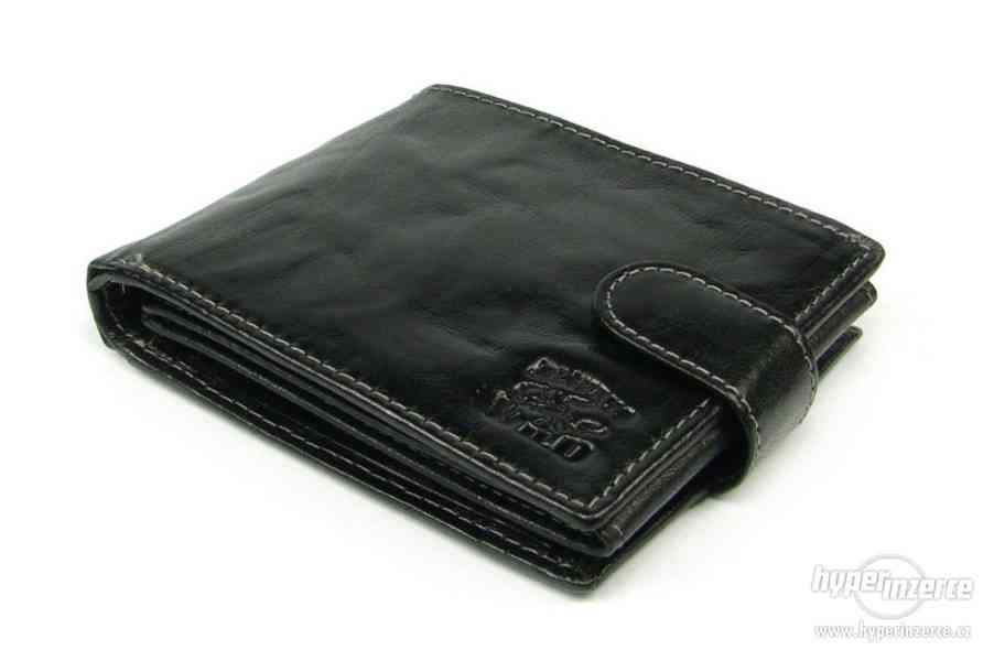 Pánská kožená černá peněženka - foto 2