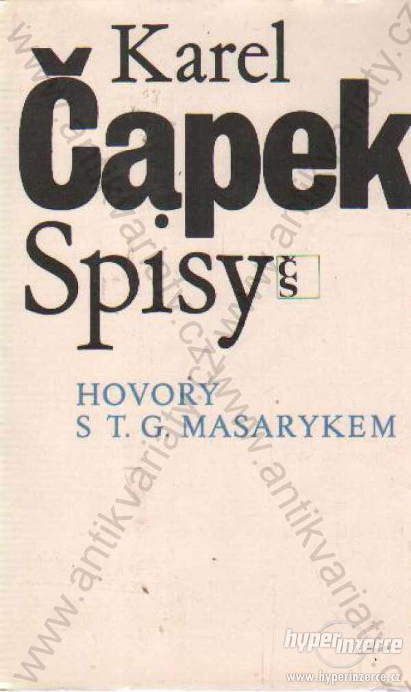 Hovory s T. G. Masarykem Karel Čapek - foto 1