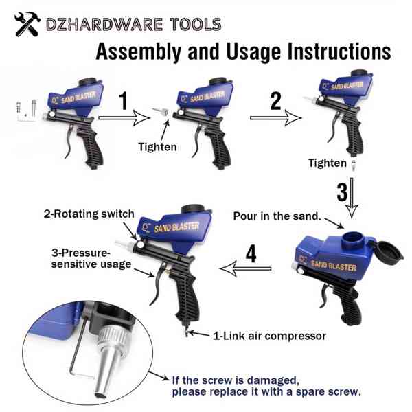 Ruční pískovačka s protiskluzovým designem (NOVÁ, NEPOUŽITÁ) - foto 6