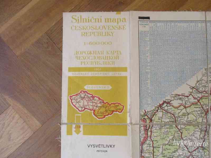 silniční mapa Slovenska 1951 - foto 2