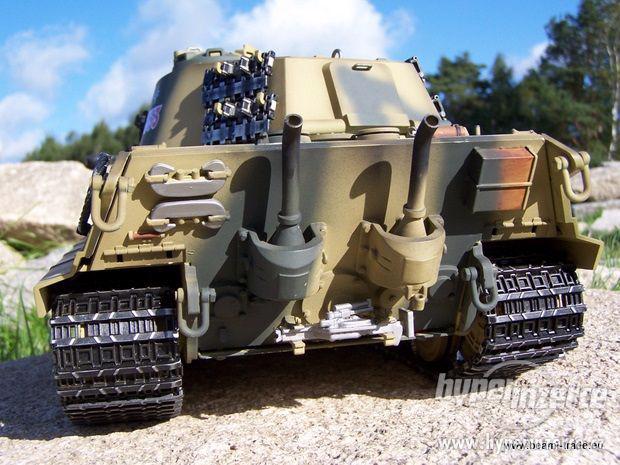 NOVÝ Kovový RC model tanku Tiger II. King Tiger z ed. Torro - foto 5