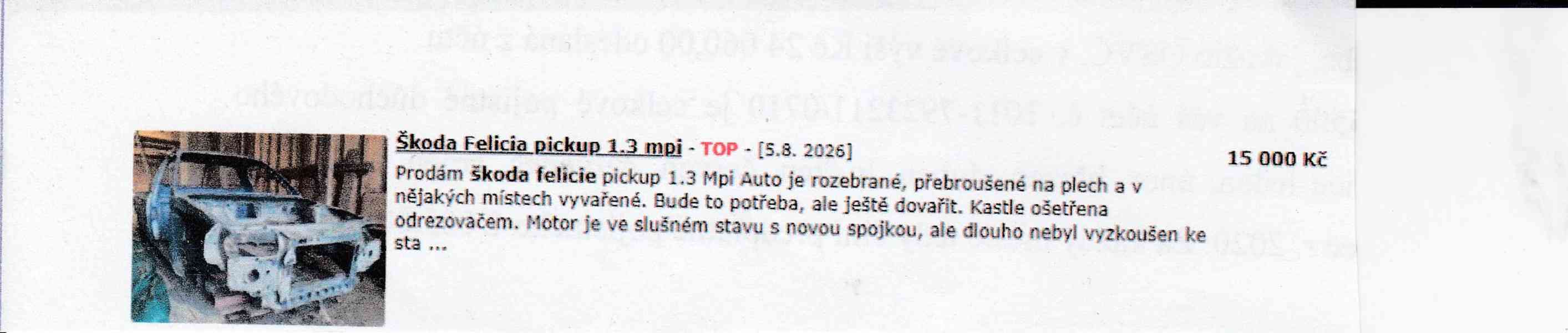 ŠKODA FELICIA II (6U1) 1,3 MPI 50kW, hatchback, benzin - foto 7