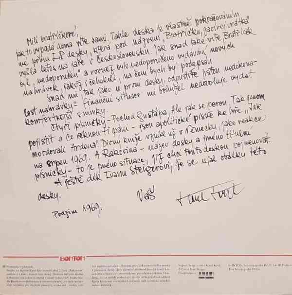 Karel Kryl – Rakovina   (LP) - foto 2