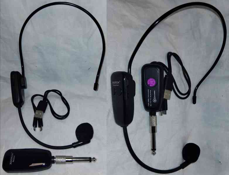 Nový bezdrátový náhlavní mikrofon s přijímačem XIAOKOA - foto 1