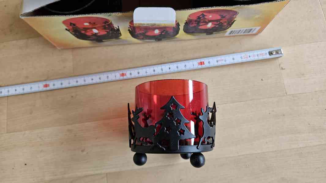 Sada vánočních svícnů na čajové svíčky, svícen, Kralupy - foto 2