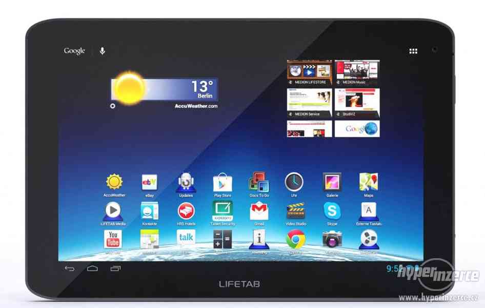 Tablet MEDION Lifetab, 4x1,6GHz, 1GB, 10,1'',16GB,WIFI, HDMI - foto 1