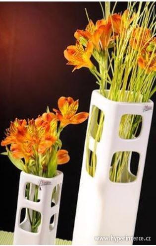 Porcelánová váza bílá OKENKO 40cm - foto 1