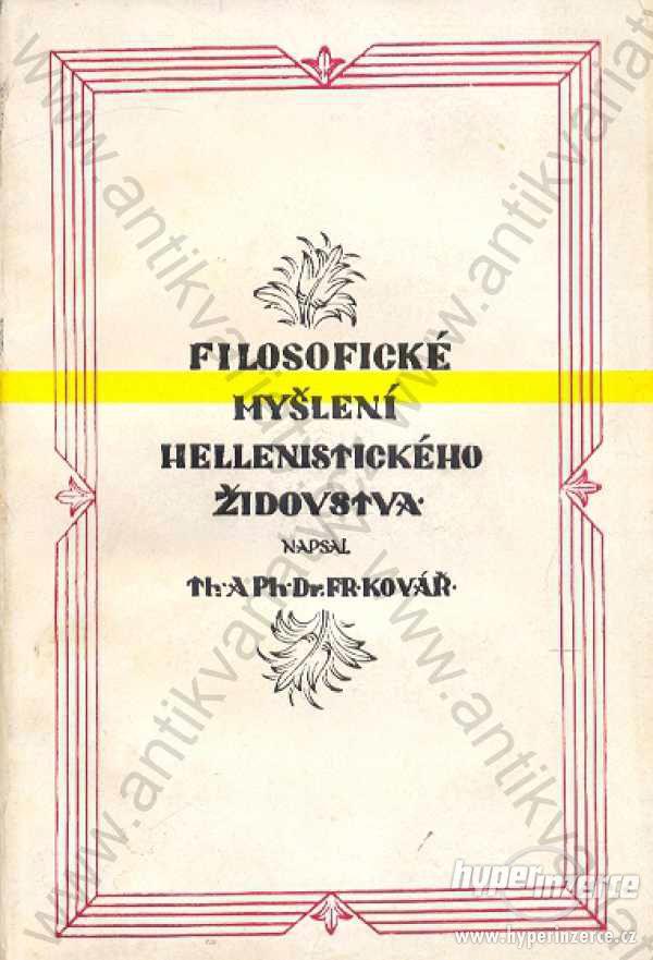 Filosofické myšlení hellenistického židovstva - foto 1