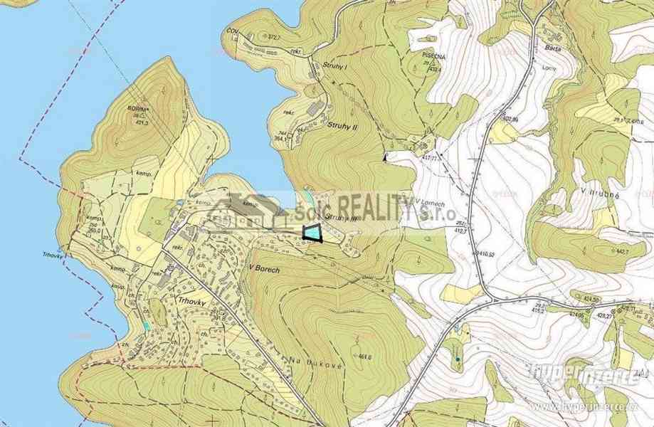 Prodej pozemku 520 m2  u Orlické přehrady - foto 2