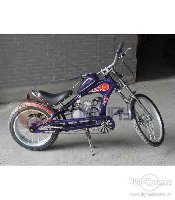 Moto kolo Chopper 80cc modré nové zabalené mohu poslat
