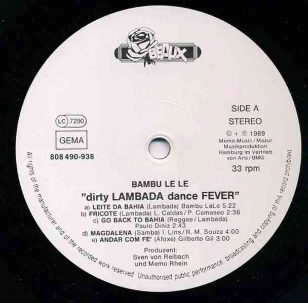 Bambu Le Le ‎– Dirty Lambada Dance Fever (LP) - foto 3