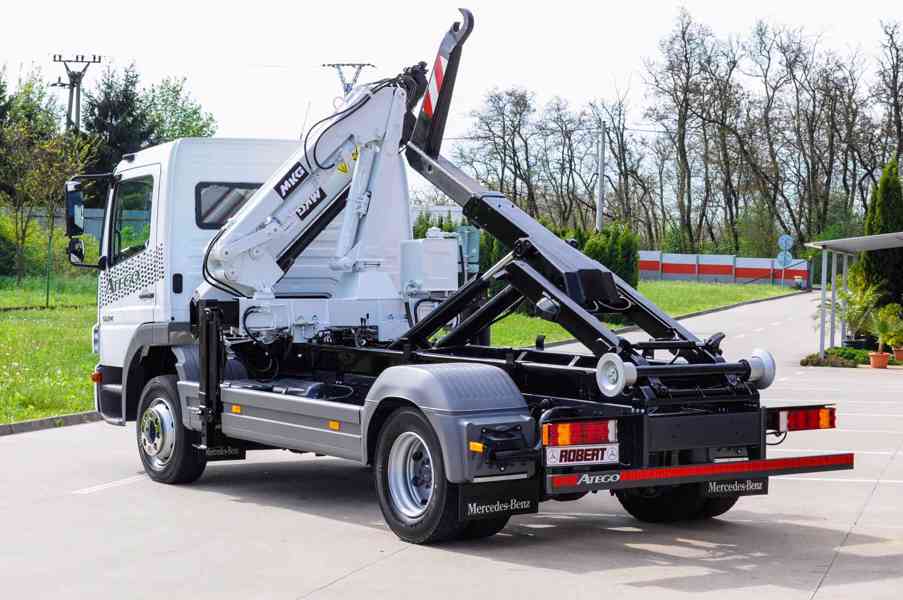 MERCEDES ATEGO 1224 HÁKOVÝ NOSIČ KONTEJNERŮ HYDRAULICKÁ RUKA - foto 69